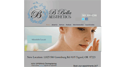 Desktop Screenshot of bbellaaesthetics.com